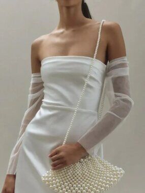 BHLDN White Mini Reception Dress | Bridal After Party Dress Size S